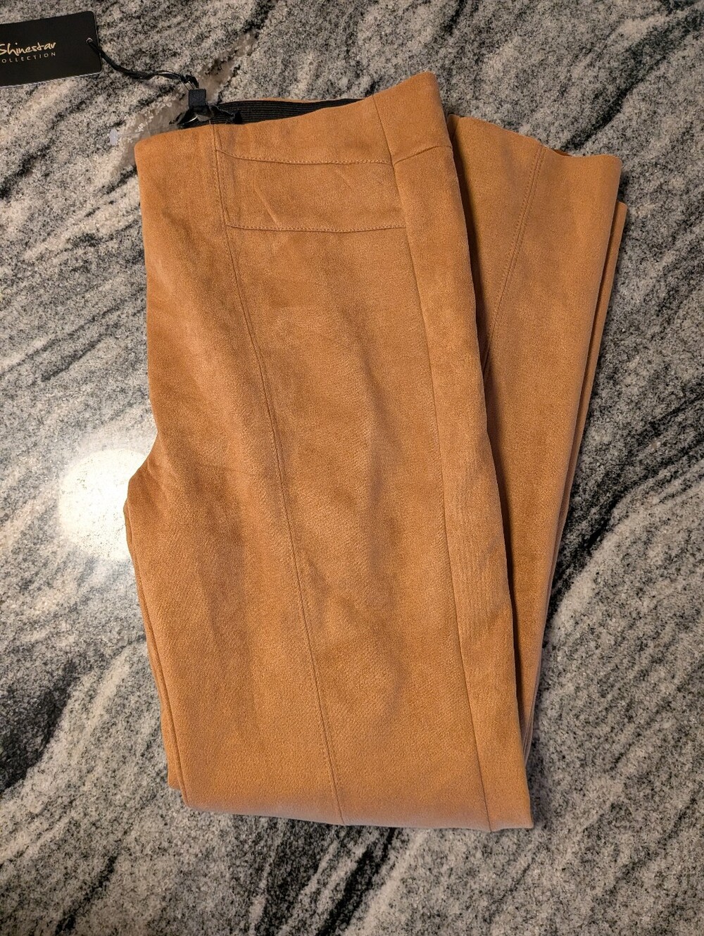 Shinestar NWT Camel Leggings, Stretchy Poly Spandex, Pull Up Pants Size L